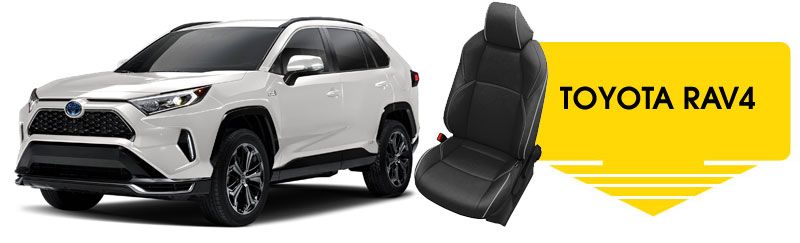 Factory Style Leather Seat Covers for 2019-2023 Toyota RAV4 LE XLE Hybrid