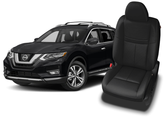 Nissan Rogue Katzkin Leather Seat Cover Upholstery Autoseatskins Com - Seat Covers For 2020 Nissan Rogue Sv
