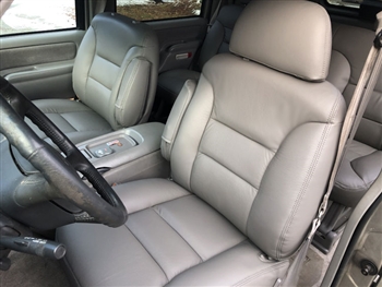 IGGEE Custom Fit Faux Leather Seat Covers For GMC Yukon 1999-2002 – Front Set, 13 Colors Available
