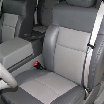 Ford F150 Crew Cab Lariat Katzkin Leather Seats 2006 Autoseatskins Com - Seat Covers For 2006 F150 Crew Cab