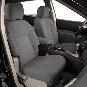 Nissan Rogue S Sl Katzkin Leather Seats 2008 2009 2010 2018 Without Fold Flat Passenger Seat Autoseatskins Com - Car Seat Covers For 2010 Nissan Rogue
