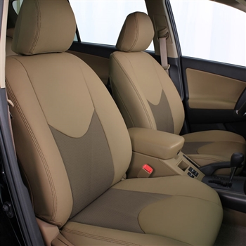 For Toyota RAV4 2001-2012 Custom Full Set Car Seat Cover 5 Seat Cushion  Leather