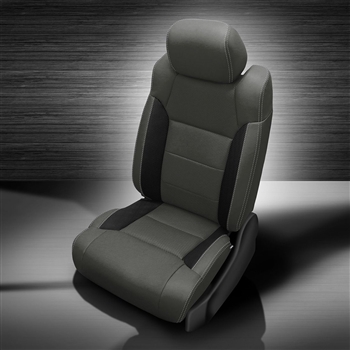 Toyota Tundra Double Cab Katzkin Leather Seats 2018 2019 2020 2021 3 Passenger Front Seat Manual Driver Autoseatskins Com - Leather Seat Covers Toyota Tundra