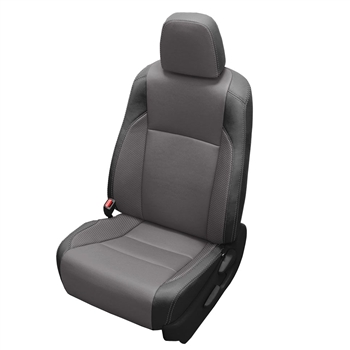 Toyota Highlander Le Plus Katzkin Leather Seats Electric Driver 2018 2019 Autoseatskins Com - 2018 Toyota Highlander Front Seat Covers
